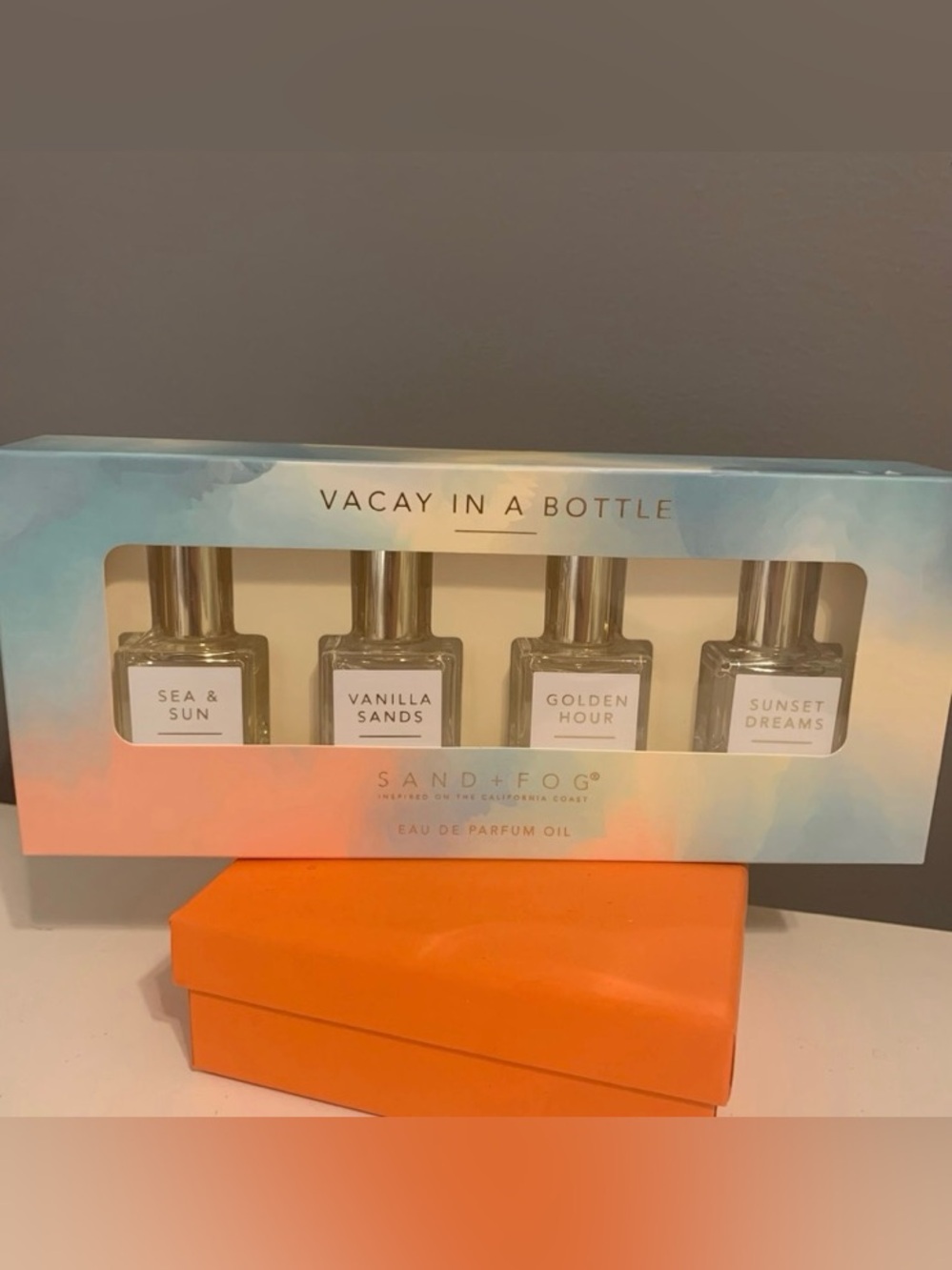 Sand + Fog Vacay In A Bottle Perfume Oil Set Sea & Sun Vanilla Sands Gift